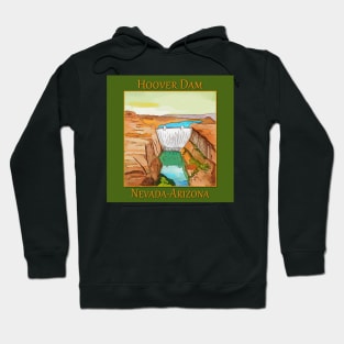 Hoover Dam on the Colorado River, on the Nevada-Arizona border Hoodie